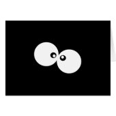 Googly Eyes, Funny Eyes, Black en White (Voorkant Horizontaal)