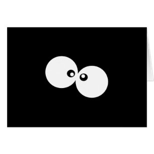 Googly Eyes, Funny Eyes, Black en White