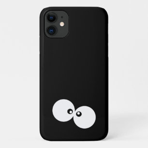 Googly Eyes, Funny Eyes, Black en White Case-Mate iPhone Case