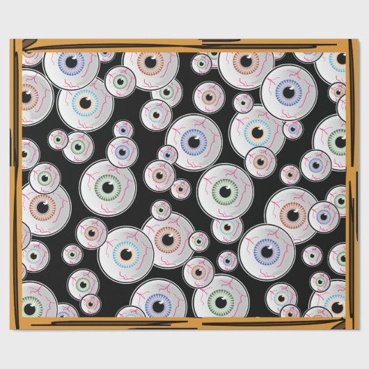 Googly Eyes in Windows Cadeaupapier (Vlak)