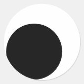 Googly Eyes (rand) Ronde Sticker (Voorkant)