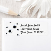Googly Eyes Zwart-Wit Custom Etiket (Insitu)
