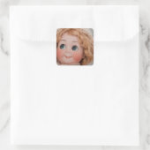 Googly Girl Vierkante Sticker (Tas)