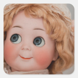 Googly Girl Vierkante Sticker