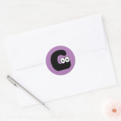 Googly Letter G Classic Round Sticker (Envelop)