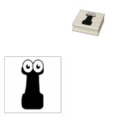 Googly Letter I Rubber Stamp Rubberstempel (Gestempeld)