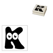 Googly Letter K Rubber Stamp Rubberstempel (Gestempeld)