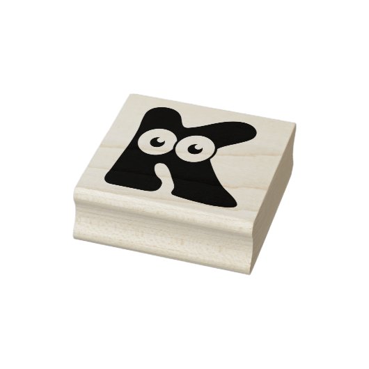 Googly Letter K Rubber Stamp Rubberstempel (Stempel)
