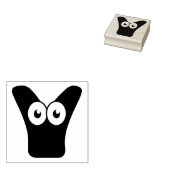 Googly Letter V Rubber Stamp Rubberstempel (Gestempeld)