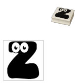 Googly Letter Z Rubber Stamp Rubberstempel (Gestempeld)