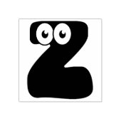 Googly Letter Z Rubber Stamp Rubberstempel (Afrduk)