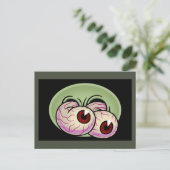 Googly Monster Eyes Briefkaart (Staand voorkant)