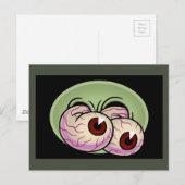 Googly Monster Eyes Briefkaart (Voorkant / Achterkant)
