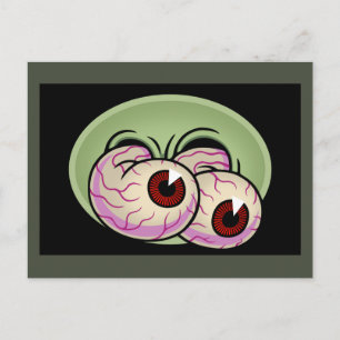 Googly Monster Eyes Briefkaart