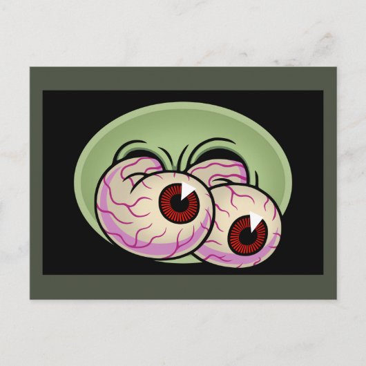 Googly Monster Eyes Briefkaart (Voorkant)