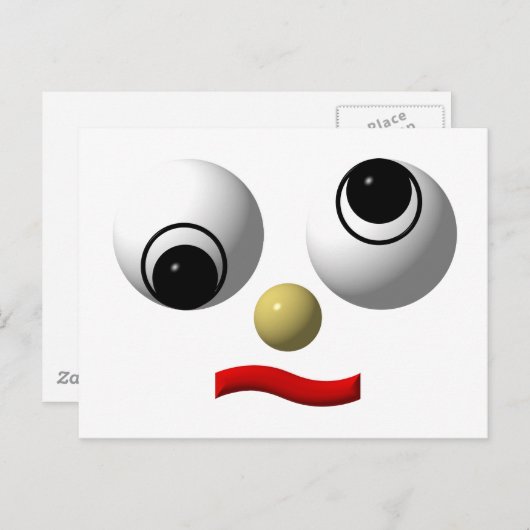 Googly-ogen Briefkaart (Voorkant / Achterkant)