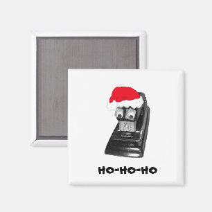 Googly-oyed Ho-Ho-Ho Santa Stapler Magnet