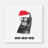 Googly-oyed Ho-Ho-Ho Santa Stapler Magnet (Voorkant)