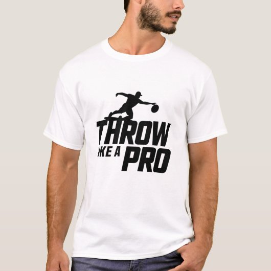 Gooi als een pro t-shirt (Voorkant)