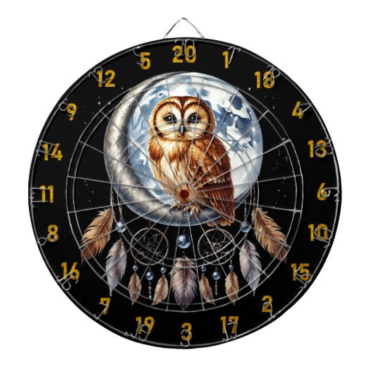 Gooi als een uil-ster dartbord (Voorkant)