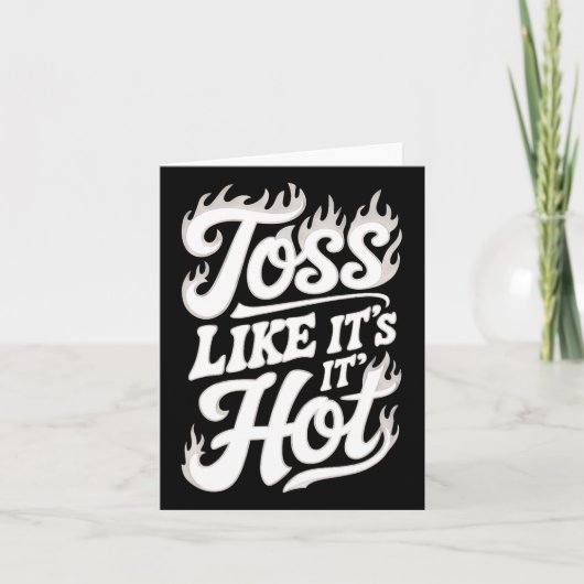 Gooi alsof het heet is kaart (Voorkant)