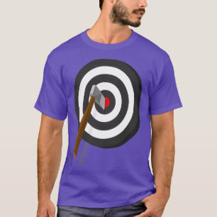 Gooi Ax in houten doelwit T-shirt