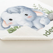 Gooi baby olifant sherpa deken voor Baby (3/4)