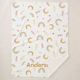 Gooi baby regenboog sherpa deken