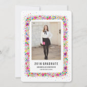 Gooi de aankondiging van het Afstuderen van Confet (Voorkant)