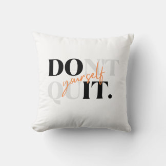 Gooi de billow kussen