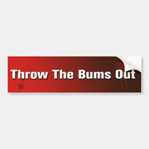 Gooi de Bums uit Bumpersticker