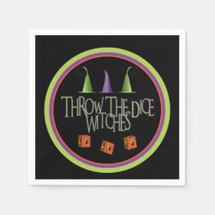 Gooi de Dice Witches Bunco Servet