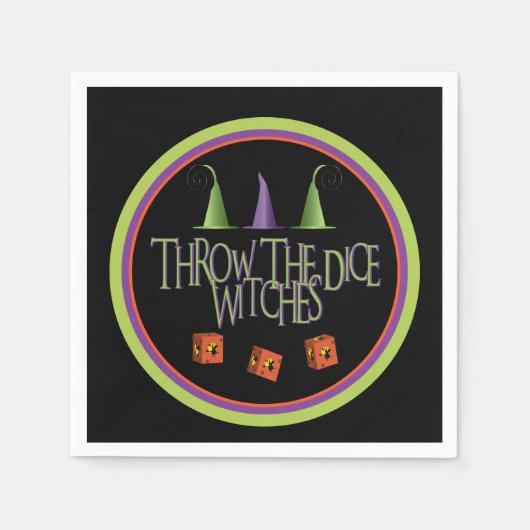 Gooi de Dice Witches Bunco Servet (Voorkant)