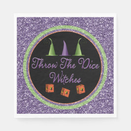 Gooi de Dice Witches Sparkle Bunco Napkins Servet