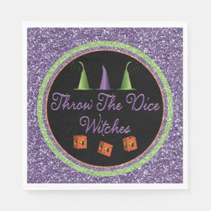 Gooi de Dice Witches Sparkle Bunco Napkins Servet