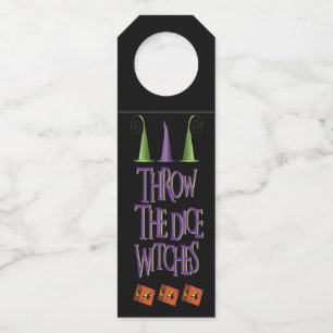 Gooi de dobbelstenen heksen Halloween Bunco plezie Flessenhanger