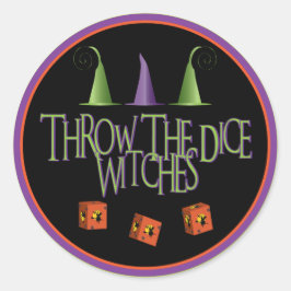 Gooi de dobbelstenen wiches Stickers