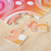Gooi de geluksdobbelstenen kunst legpuzzel (Zijkant)