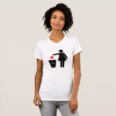 Gooi de T-Shirt van liefdesvrouwen weg (Voorkant volledig)