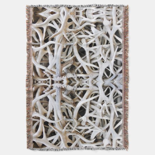 Gooi deken Elk Antlers (Voorkant Verticaal)