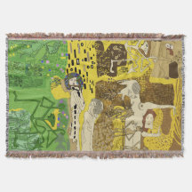 Gooi Deken Funky Dancing Man Pattern Green