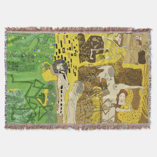 Gooi Deken Funky Dancing Man Pattern Green