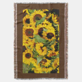 Gooi deken het hele seizoen gefrankeerde gele zonn (Voorkant Verticaal)