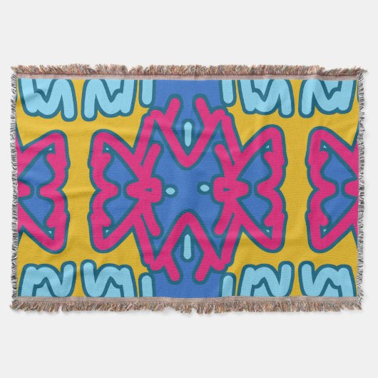 Gooi Deken, Levendig multicolor stof patroon Deken (Voorkant)
