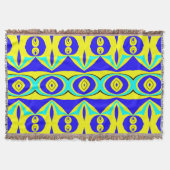 Gooi Deken, Levendig multicolor stof patroon Deken (Voorkant)