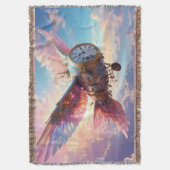 Gooi deken met fantastische vleugel en wijzerplaat (Voorkant Verticaal)