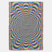 Gooi deken psychedelische geringde puls (Voorkant Verticaal)