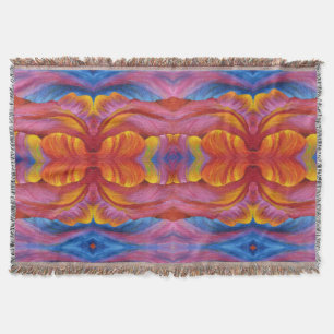 Gooi deken Rainbow Tulip Patroon