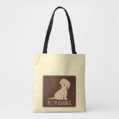 Gooi een Bone MALTIPOO Canvas tas (Voorkant)
