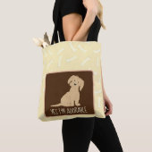 Gooi een Bone MALTIPOO Canvas tas (Dichtbij)